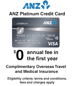 ANZ Platinum charge card