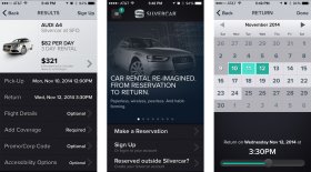 most useful car rental apps for iPhone: Silvercar