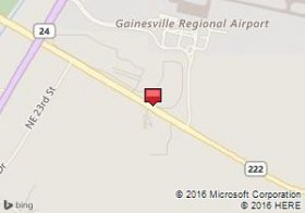 Map of Budget venue:Gainesville Regional Airport